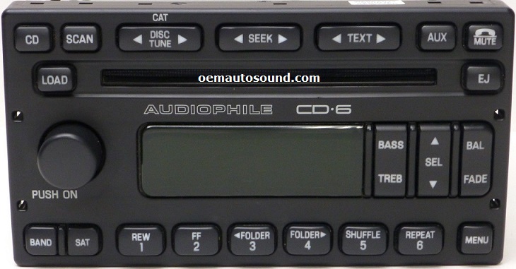 Ford Escape Mariner factory CD Radio 6L8T-18C815 Audiophile cd6